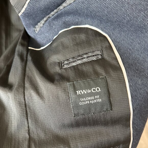 RW&CO. Essential Blazer Tailored Fit Size 36 Worn Once - Picture 3 of 3